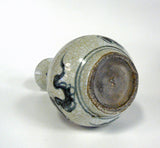 ceramic blue white vase