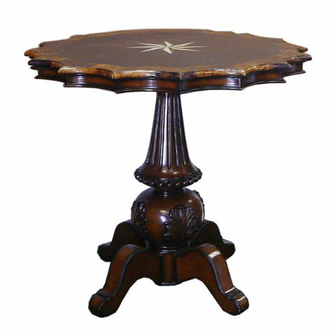 round shape rosewood table 