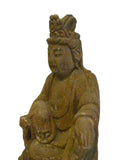Wood Kwan Yin - Bodhisattva -  goddess of mercy - goddess of compassion
