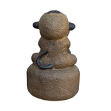 Black Gray Brown Two Colors Stone Monkey Ape Figure cs7127S