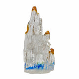 Crystal Glass Liuli Pate-de-Verre White Clear Kwan Yin Bodhisattva Statue ws1808S