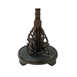 Chinese Wood Wheel Accent Brush Holder Rack Jewelry Display Hanger ws2950S