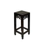 3" Chinese Dark Brown Wood Square Tall Table Top Stand Display Easel ws2966S