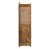 Chinese Old Rustic Bold Geometric Open Pattern Wall Tall Panel Divider cs7299S