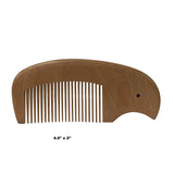 Set of 3 Chinese Brown Handmade Wood Simple Flat Top Combs ws2524S