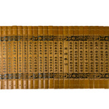 Chinese Tao Zhu Gong Business Engravement Bamboo Strips Scroll Art ws2527S