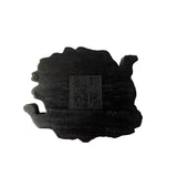 Chinese Oriental Wood Pad Shape Lotus Birds Display Figure Art ws2580S