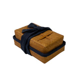 Asian Handmade Rustic Brown Rattan Rectangular Accent Storage Box ws2976S