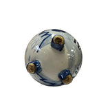 Small Chinese Blue White Porcelain Scenery Round Container Vase ws2878S