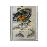 Chinese Color Ink Water Birds Fruits Scroll Painting Wall Art ws1980S