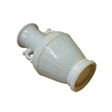 Chinese Ceramic Crackle Pattern Light Gray Underlay Flower Vase ws2725S