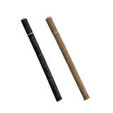 2 x Chinese Bamboo / Wood Carved Scenery Tube Incense Holder Display Art ws2490S