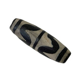 Chinese Handmade Agate Stone Pattern Oval Long Dzi Bead Pendant ws2399S