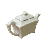 Off White Porcelain Rectangular Shape Teapot Shape Display ws2632S