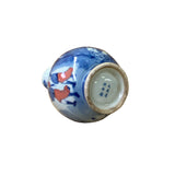 Chinese Red Blue White Porcelain Hand-painted Graphic Small Vase ws2838S