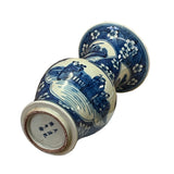 Vintage Chinese Blue White Porcelain Scenery Wide Mouth Vase ws2512S