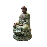 Chinese Rustic Ceramic Sitting Meditation Shakyamuni Buddha Statue ws2792S