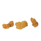 Set of 3 Small Ceramic Animal Figure Display Art ws2344S