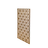 Rectangular Raw Plain Wood Flower Geometric Pattern Wall Panel ws1962S
