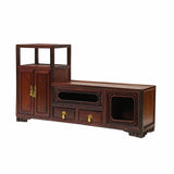 Chinese Rosewood Handmade Miniature Cabinet Display Decor Art ws1886S
