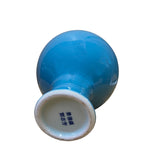 Oriental Handmade Pastel Blue Porcelain Plain Small Mouth Vase ws2697S