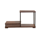 Natural Brown Wood Step Shape Table Top Curio Display Easel Stand ws2948S