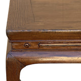 Chinese Rustic Vintage Brown Square Wood Stool Table Stand ws2570S