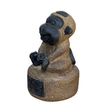Black Gray Brown Two Colors Stone Monkey Ape Figure cs7127S
