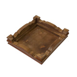 7.5" Oriental Brown Wood Rectangular Table Top Stand Riser ws2946S