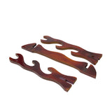 Chinese Reddish Brown Wood Horizontal Pen Brush Holder Display Rack ws2909S