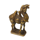 Handmade Chinese Metal Golden Rustic Camel Figure vs109S