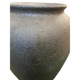 Ceramic Rough Metallic Matte Black Pottery Marks Tall Vase Jar ws2060S