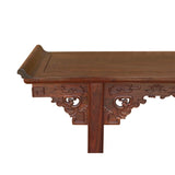 Chinese Ming Style Rosewood Dragon Relief Motif Altar Console Table cs7326S