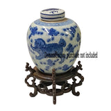 3.75" Oriental 5 Dragon Craw Brown Wood Round Table Top Stand Riser ws2870AS