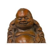 Chinese Bamboo Carved Happy Buddha Ru Yi Figure Display ws2177S