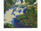 Porcelain Water Scenery Painting Style Wall Hanging Art ws2676S
