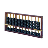 Chinese Red Brown Stain Wood Abacus Fengshui Paperweight Display ws2487S