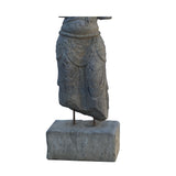 Chinese Stone Standing On Base Kwan Yin Tara Bodhisattva Statue cs7222S