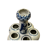 Chinese Blue White Porcelain 8 Immortal "Garlic Head Shape" Vase ws2596S