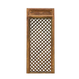 Chinese Old Rustic Bold Geometric Open Pattern Wall Tall Panel Divider cs7298S