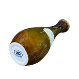 Modern Handmade Bottle Shape Olive Brown Ancient Phoenix Accent Vase ws2773S