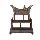 Chinese Round Top Tower Shape Display Curio Cabinet Room Divider cs7422S