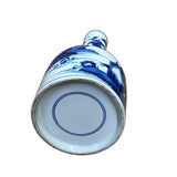 Chinese Blue White Porcelain Small Mouth Scenery Theme Vase ws2980S