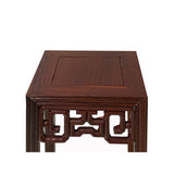 4" Chinese Brown Wood Square Tall Table Top Stand Display Easel ws2914BS