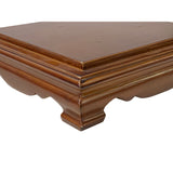 7.5" Oriental Brown Wood Rectangular Table Top Stand Riser ws2946S
