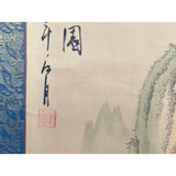 Chinese Calligraphy Writing Water Mountain Scenery Scroll Painting Wall Art ws2092S