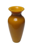 Chinese Peking Glass Imperial Yellow Flower Vase f933S