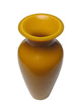 Chinese Peking Glass Imperial Yellow Flower Vase f933S