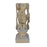 Chinese Stone Standing Kwan Yin Tara Bodhisattva Statue cs7201S