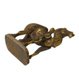 Handmade Chinese Metal Golden Rustic Camel Figure vs109S